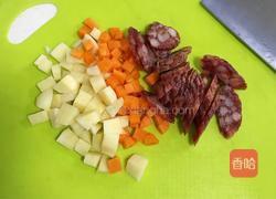 腊肠土豆脱糖饭的做法图解4