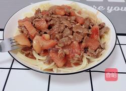 番茄牛肉烩意粉的做法图解7