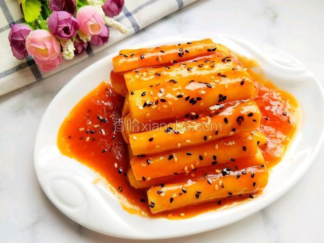 出锅装盘，特别好吃。