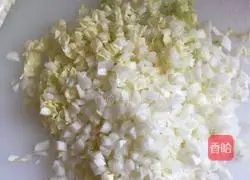 Illustration of how to make cabbage, pork and shrimp dumplings 3