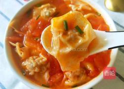 茄汁鲜肉馄饨的做法图解1