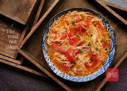 番茄金针菇的做法图解4