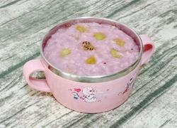 紫薯水果粥 (宝宝辅食）
