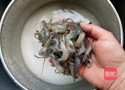 韭菜苔炒河虾的做法图解2