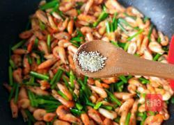 韭菜苔炒河虾的做法图解11