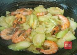快手丝瓜虾的做法图解11