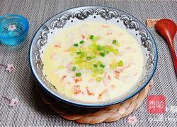 豆浆蟹柳蒸水蛋(经典粤菜)的做法图解15