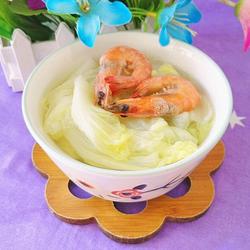 白菜鲜虾汤的做法[图]