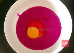火龙果酸奶饼的做法图解3