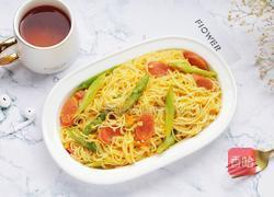 南瓜香肠芦笋意面的做法图解12
