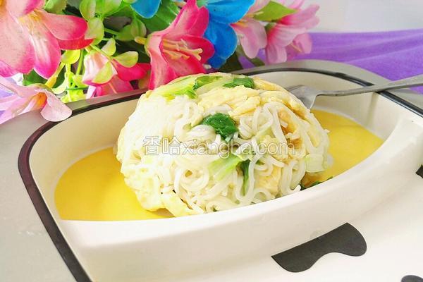 快手青菜鸡蛋面