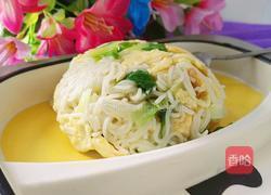 快手青菜鸡蛋面的做法图解15