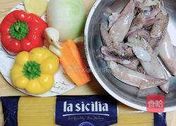 罗勒笔管鱿鱼意面的做法图解1