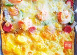 火腿鲜虾披萨的做法图解7