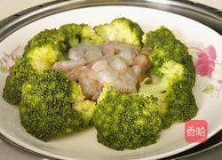 清蒸西兰花虾仁的做法图解6