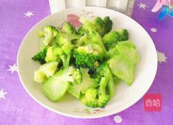 豆芽炒西兰花的做法图解5
