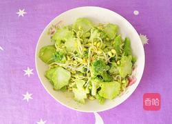 豆芽炒西兰花的做法图解14