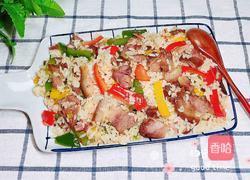 彩椒肘花肉炒饭（5分钟快手炒饭）的做法图解13