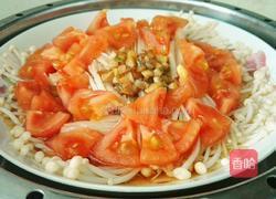 金针菇蒸西红柿的做法图解15