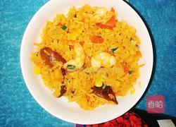 香菇鲜虾炒饭的做法图解6