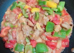 彩椒鸡丁炒酿皮（10分钟快手菜）的做法图解12