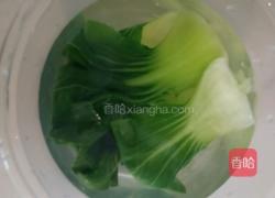 香菇油菜面的做法图解4