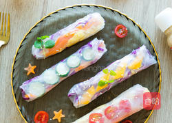 夏日感爆棚的越南春卷的做法图解7