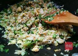 油菜蛋炒饭的做法图解8