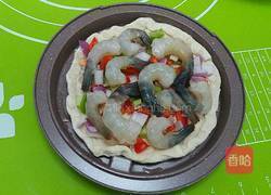 大虾芝士披萨的做法图解8