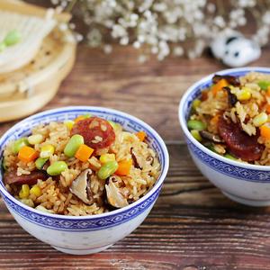 腊肠时蔬焖饭