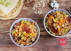 腊肠时蔬焖饭的做法图解9