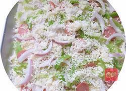 披萨(肉松)的做法图解6
