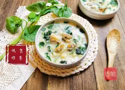 Illustration of how to make scallop, fungus, vegetable and egg pimple soup 14