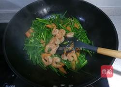虾仁炒韭菜花的做法图解16