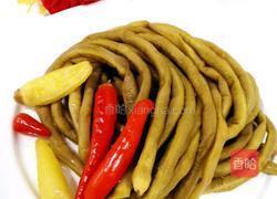 拿肉都不换的 (清炒酸豆角） 的做法图解2