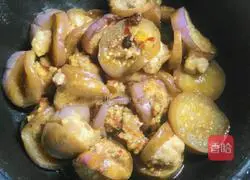 Illustration of Stuffed Eggplant 14