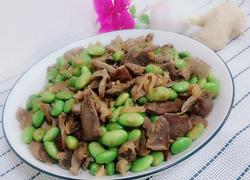 毛豆炒鸡杂