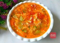 茄汁丝瓜菌菇汤的做法图解2