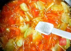 茄汁丝瓜菌菇汤的做法图解12