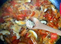 茄汁虾仁菌菇汤的做法图解17