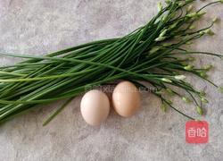 韭苔炒鸡蛋的做法图解1