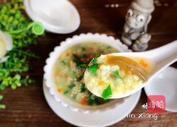 皮蛋蔬菜小米粥的做法图解8