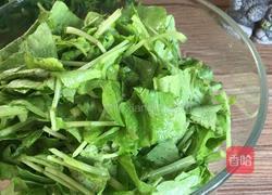 虾皮萝卜苗羹的做法图解1