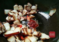 蒜苗炒薰肉的做法图解5