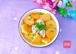 柿子肉圆汤的做法图解14