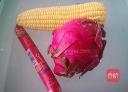 龙果炒玉米（彩虹心情）的做法图解1