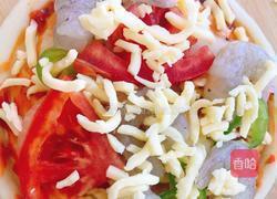 海胆虾仁披萨的做法图解3