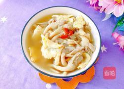 平菇鸡蛋汤的做法图解13