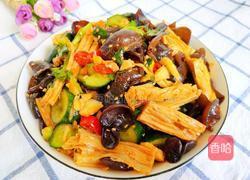 凉拌木耳腐竹黄瓜的做法图解19