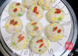 腊肉时蔬蒸米丸子的做法图解11